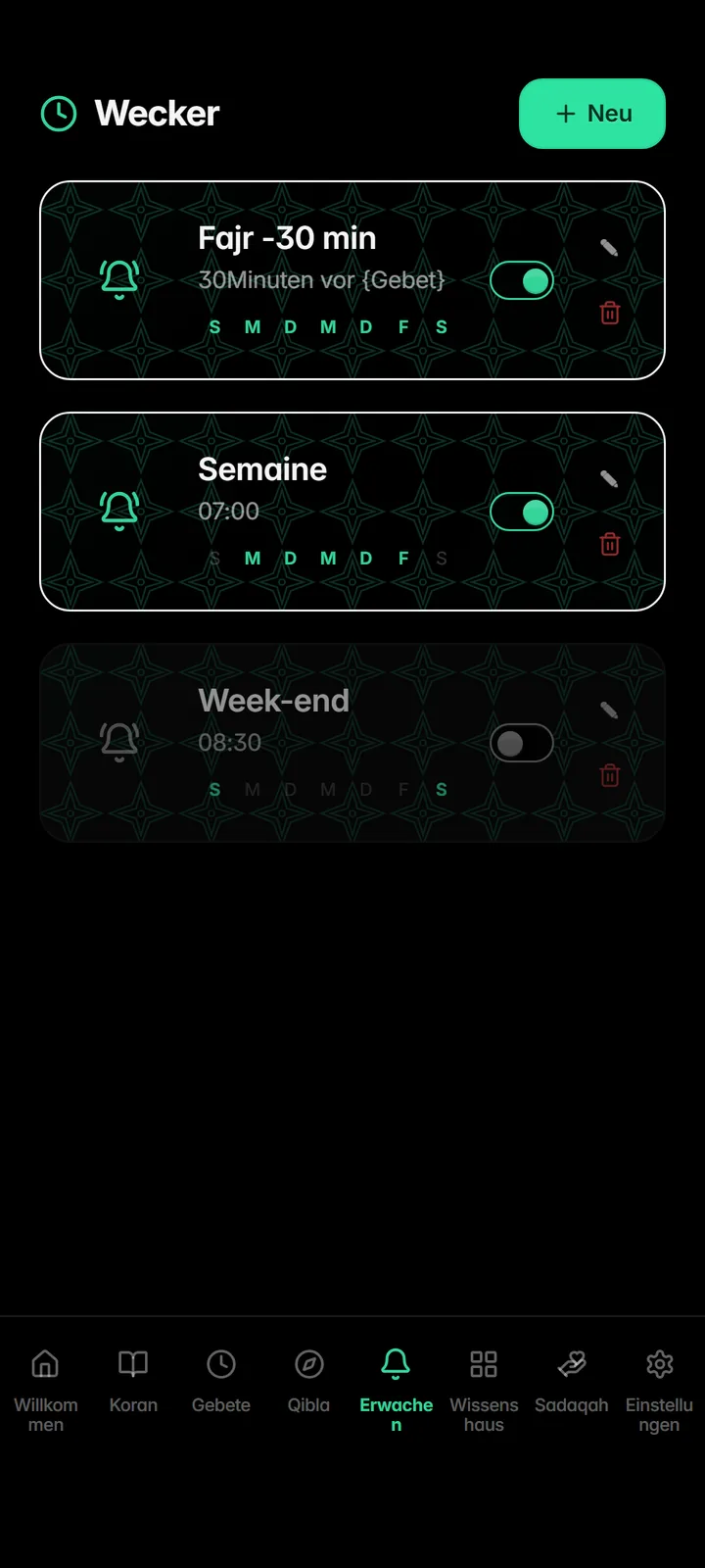 Smart alarms