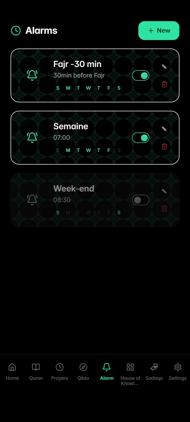 Smart alarms