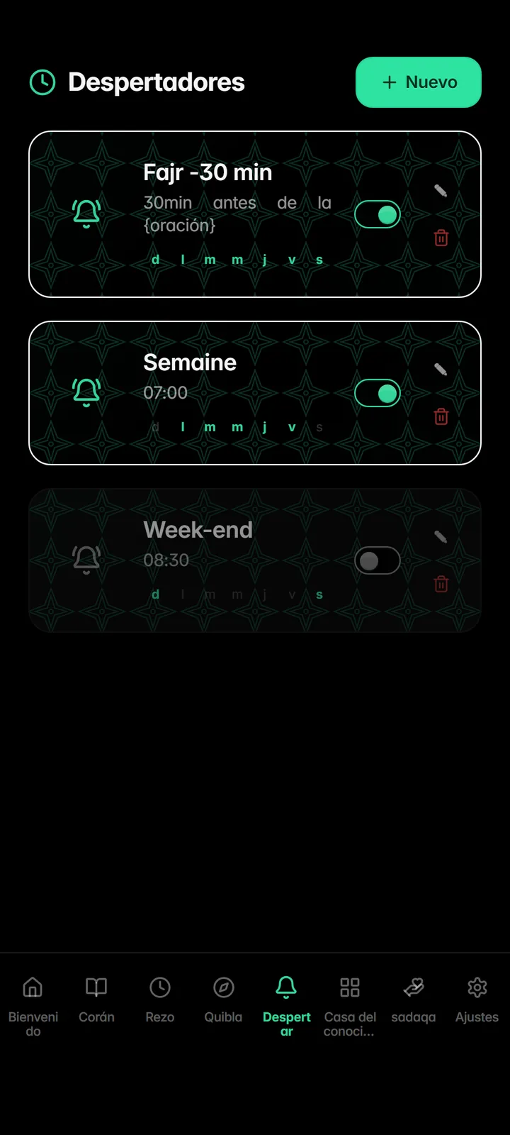 Smart alarms