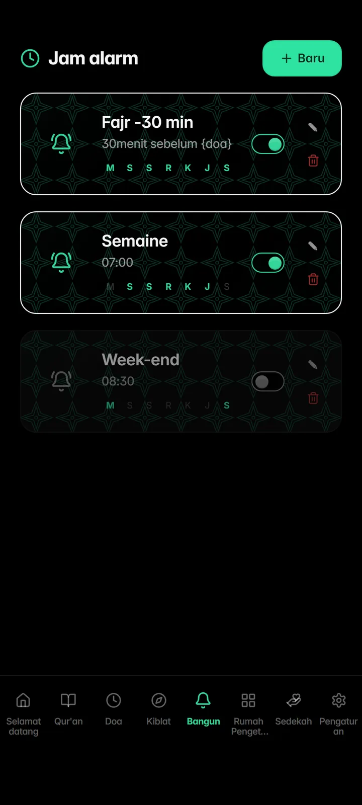 Smart alarms