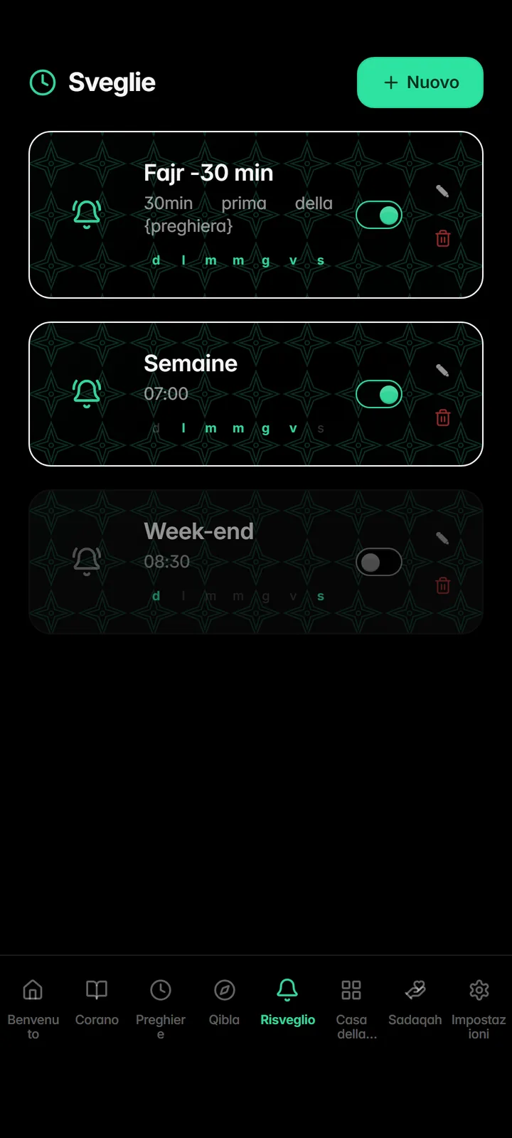 Smart alarms
