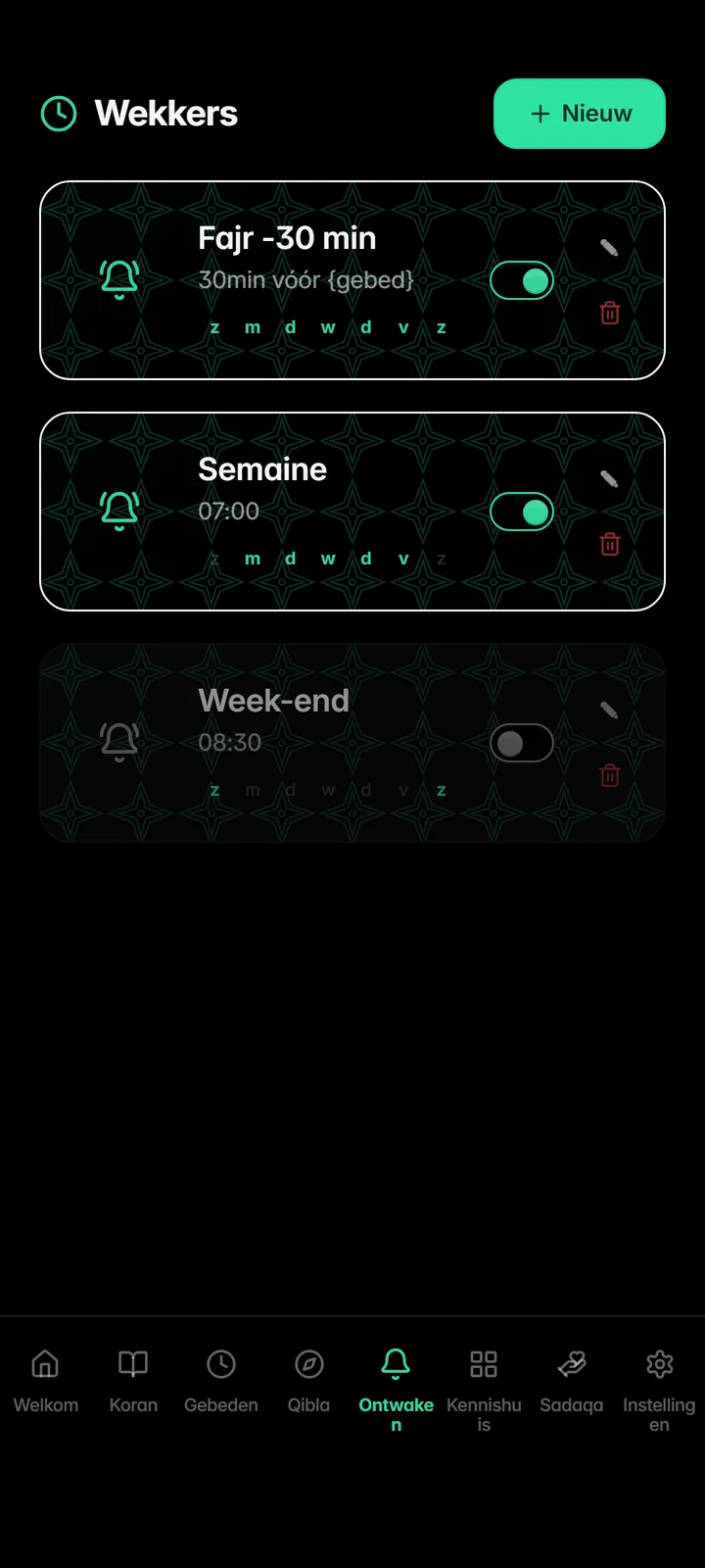 Smart alarms