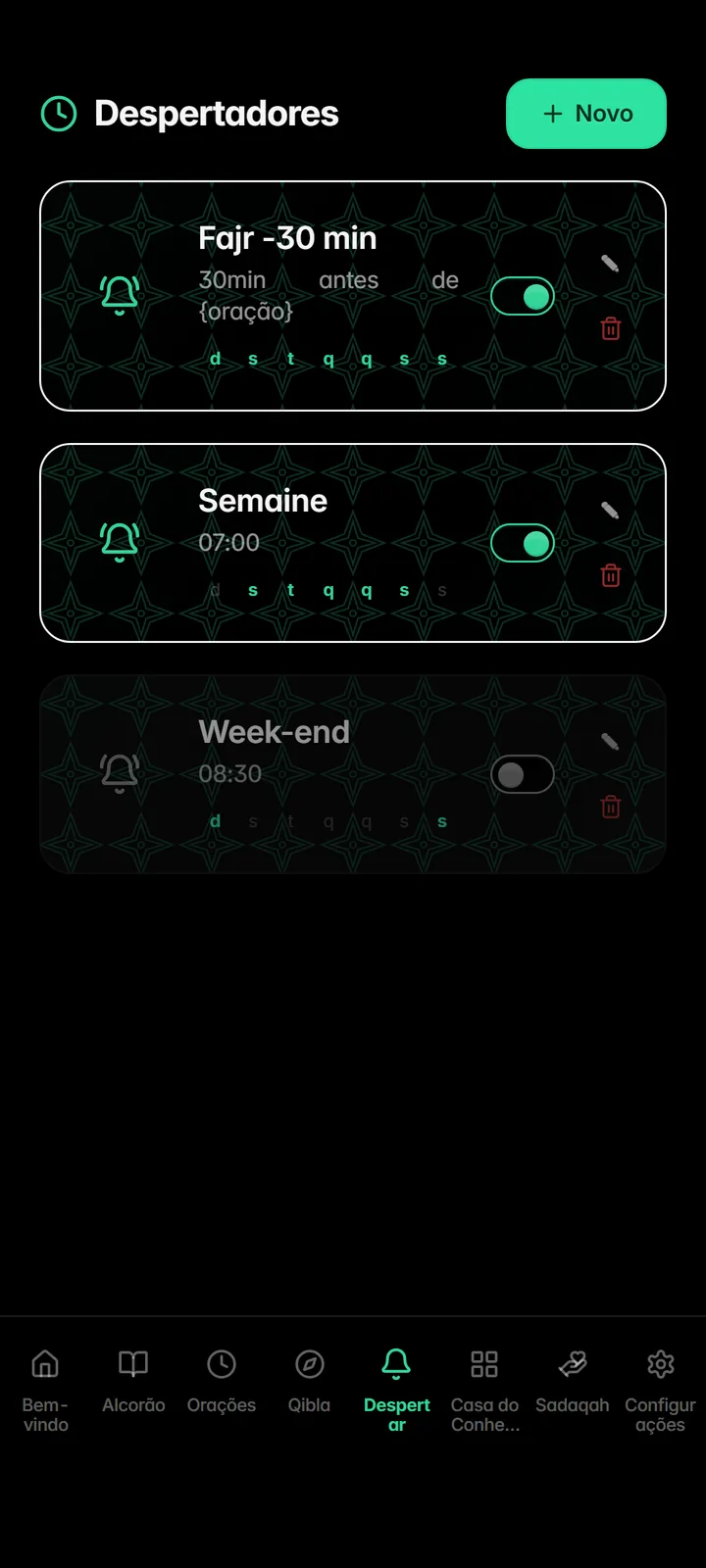 Smart alarms