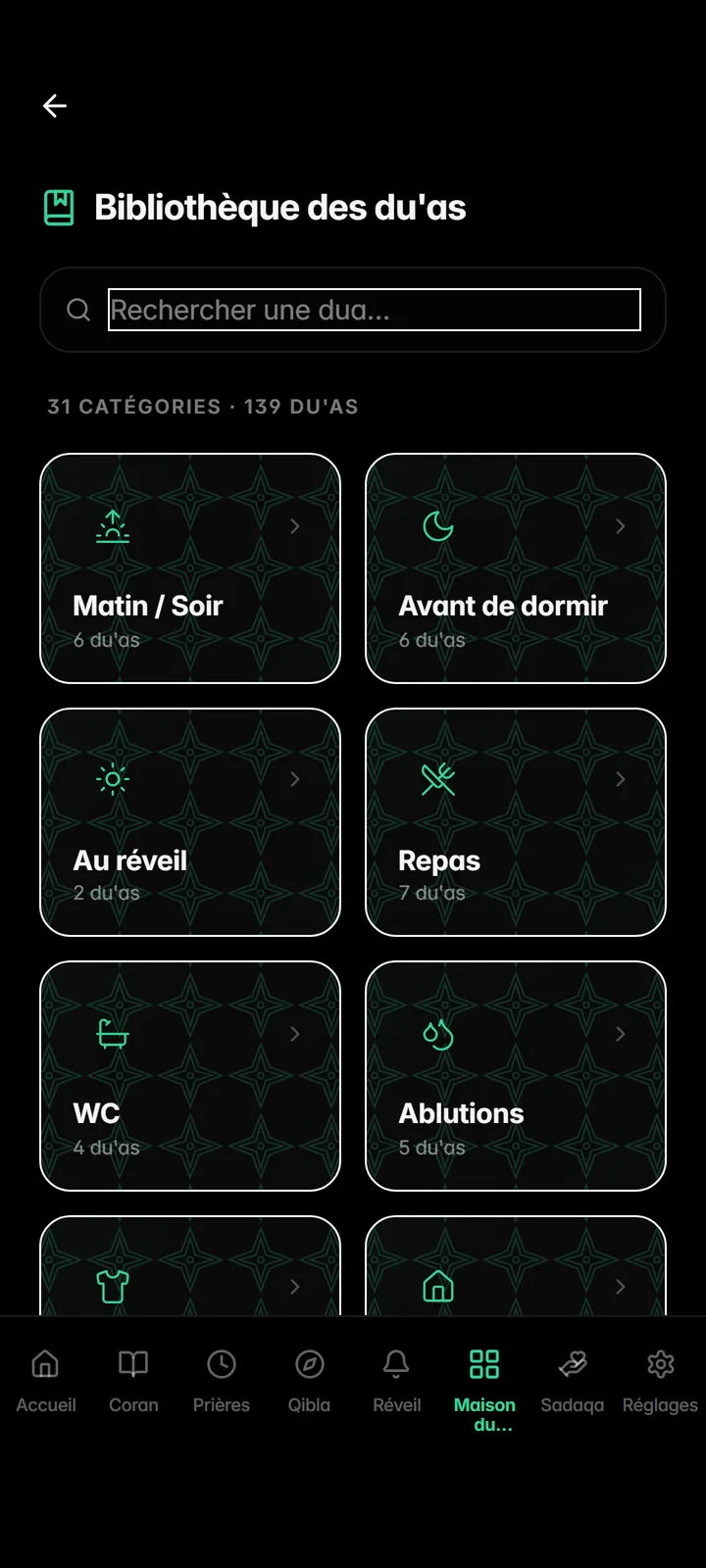 Duas and wird